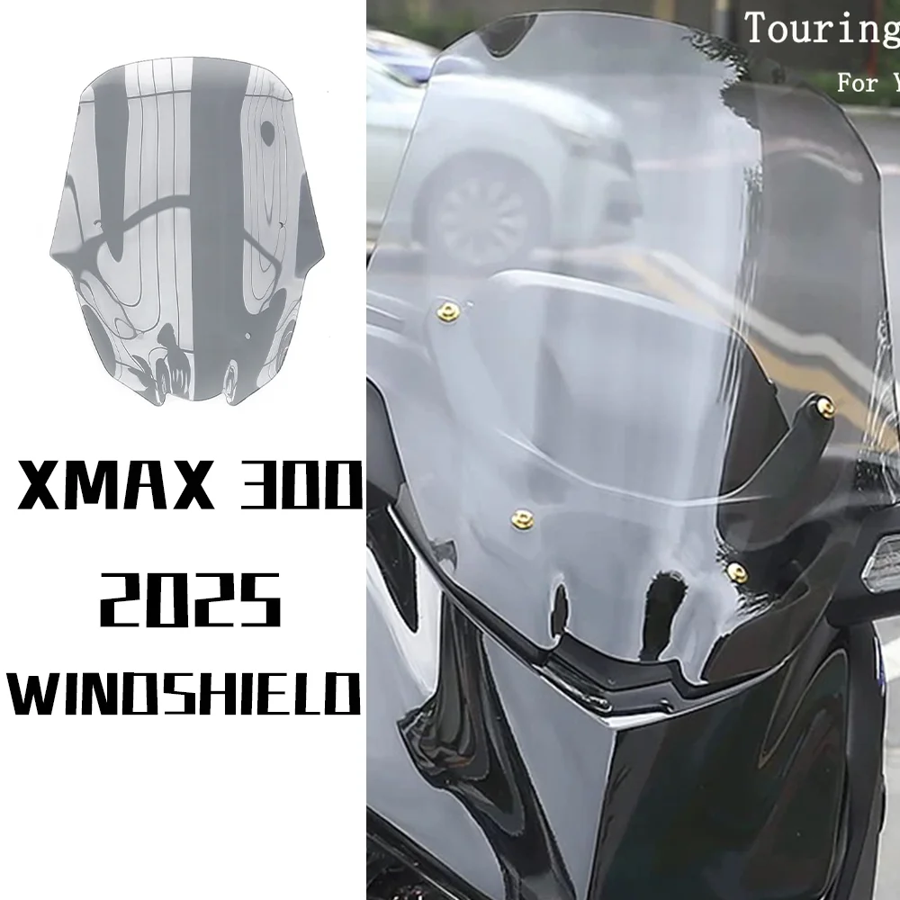 

For Yamaha XMAX 300 2025- XMAX300 xmax300 2025 Motorcycle WindScreen Windshield Fairing Deflector Cover Wind Deflector Visor