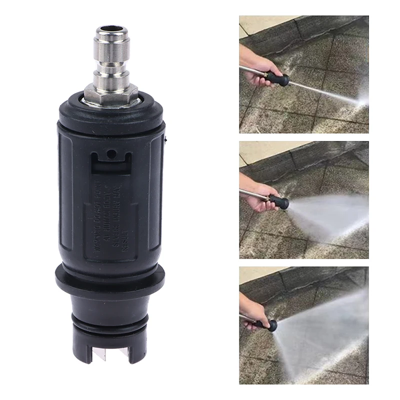 

1pc Angle Adjustable High Pressure Washer Nozzle Sprayer With 1/4" Quick Plug Connect 3000 PSI