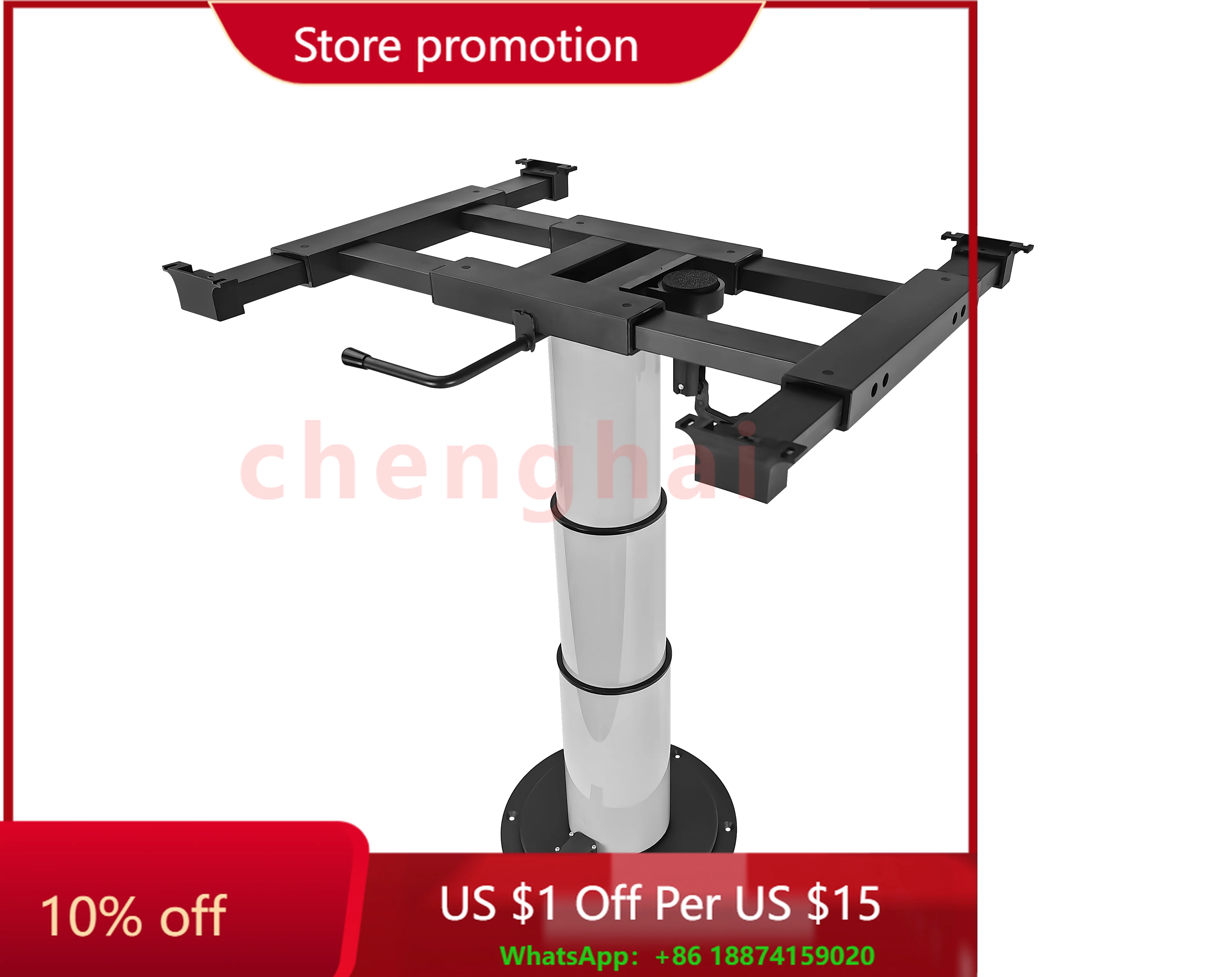 Rotatable High Quality Factory Direct Sale  Telescopic RV Table Leg Durable Camper Table Leg with Screw Installation table frame