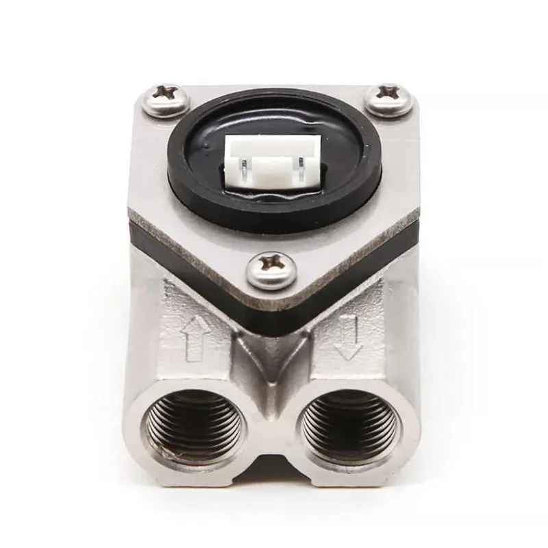 304 Stainless Steel G1/4 Hall Effect Water Flow Sensor 0.1-1L/min NPN DC3.5-24V Flow Meter