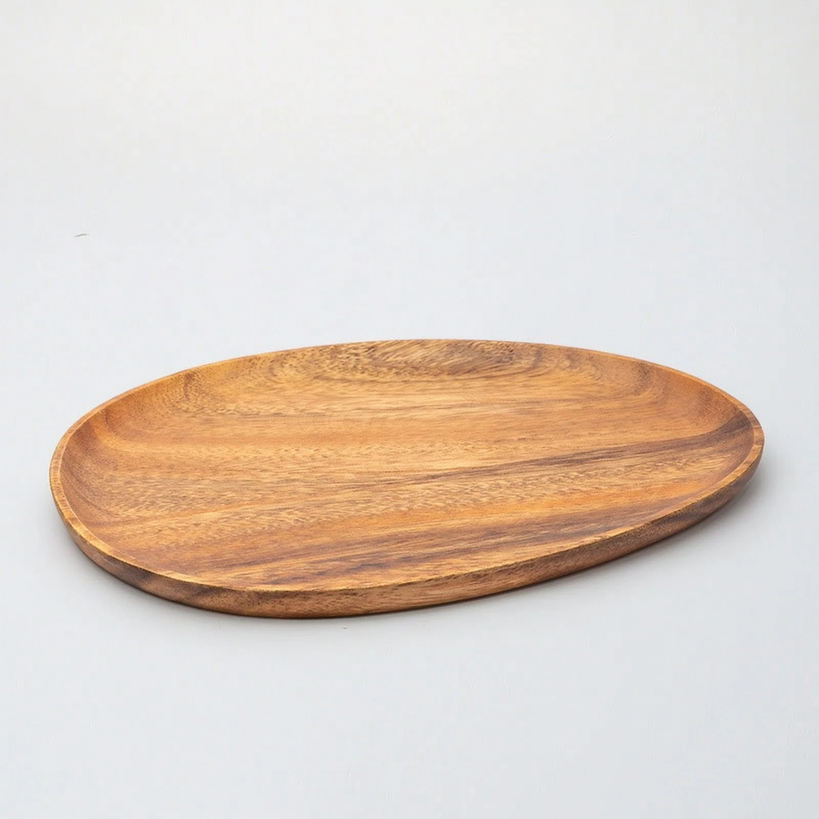 Irregular Serving Tray Wooden Sandalwood Tray Smooth Low-Profile for Hosts, Tea Service, Coffee Table