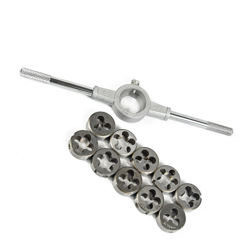 

Screw Die Set Metric Thread Dies M6 075 M7 Die Wrench Set 1 M8 1 25 10 Durable H Tapping Ideal Manufacturing Tool