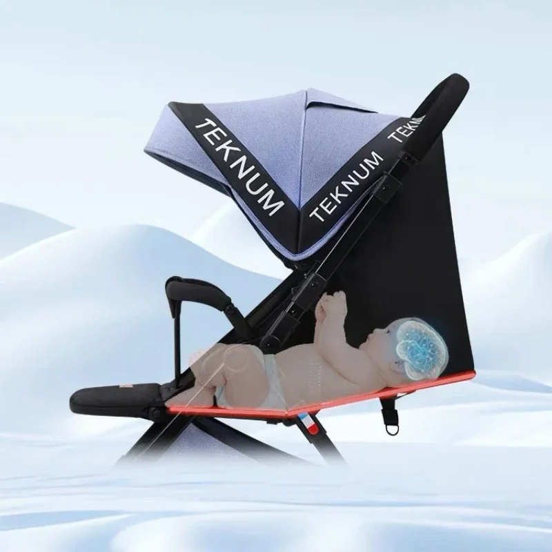 Sitting and Reclining Stroller Portable Foldable Umbrella Stroller Lightweight Baby Carriage Shock-absorbing Stroller