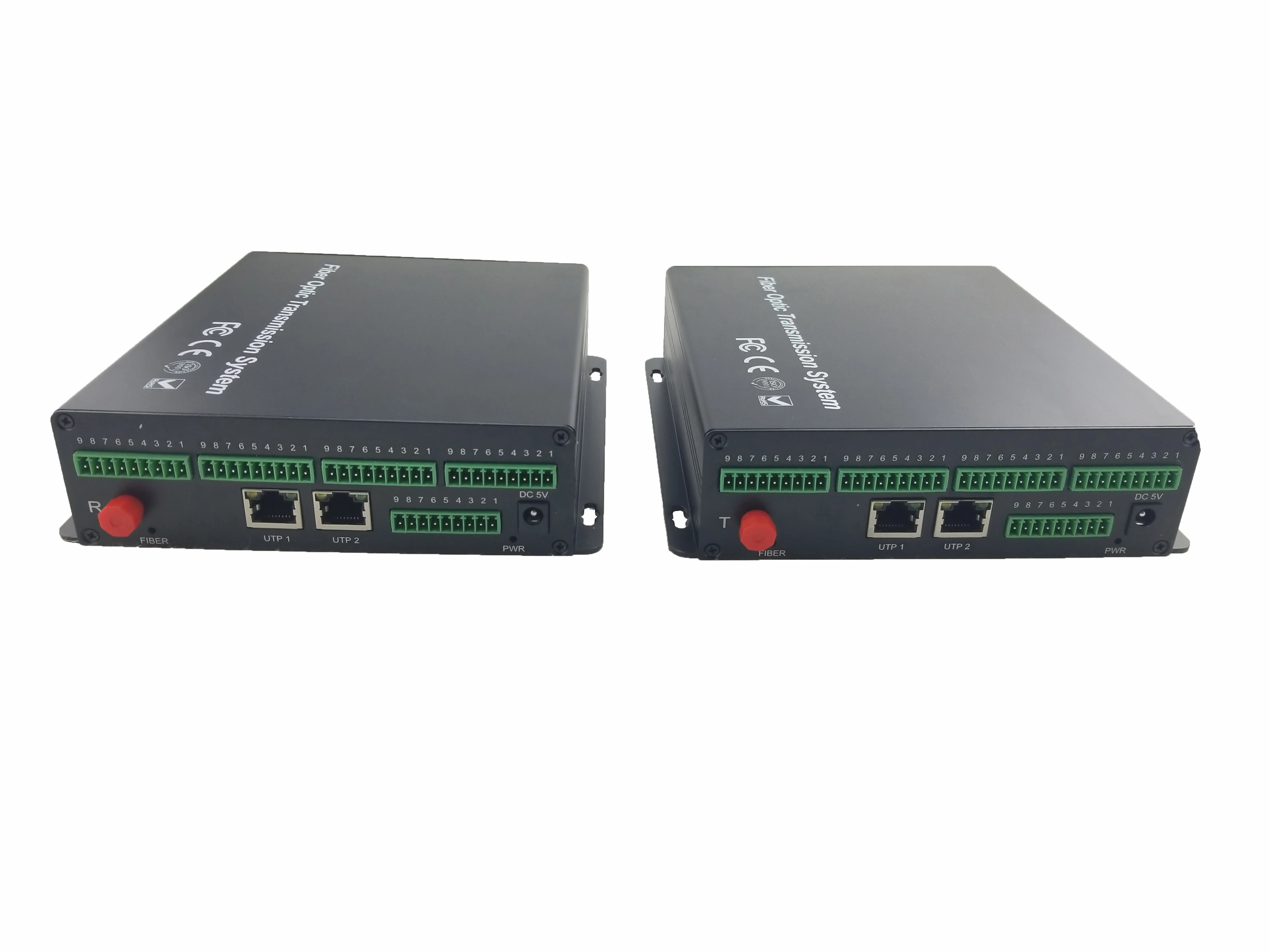 

20KM Single Fiber 8CH Analog Video and Ethernet Optical Converter,FC Single Mode