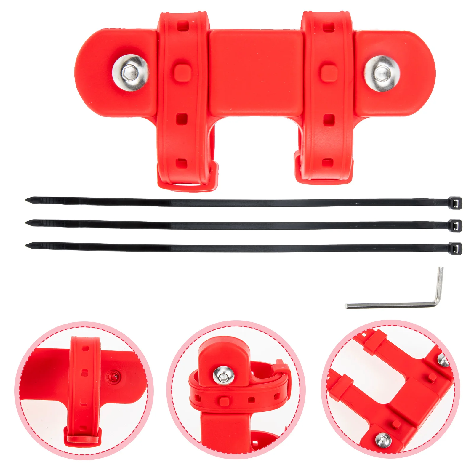 

Bike Water Bottle Holder Silicone Mount Base Cycling Rack Conversion for Strollers Bicycles Strong Stretching Anti Vibration