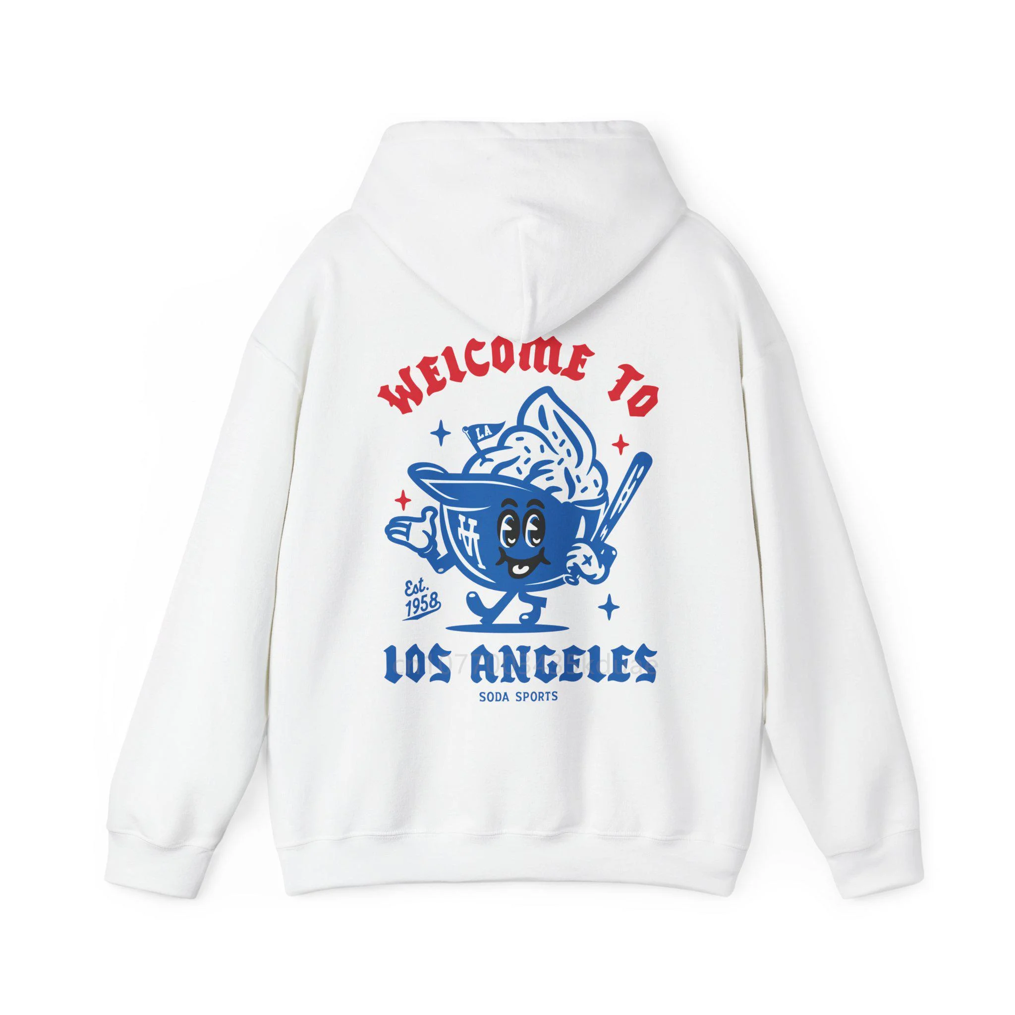 New Los Angeles Dodgers Fan Gear Casual Basketball Printed Hoodies Sweatshirt  Autumn Men Women Pullover Hooded Tops Clothing