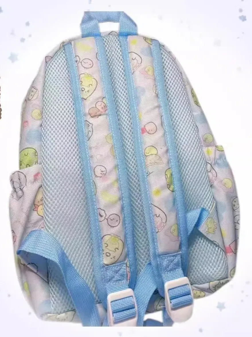 Hello New Pink Corner Anime Cartoon Large Capacity Lightweight Backpack Soft Polyester Material Unisex Daily Use 14 Inch Lapt...