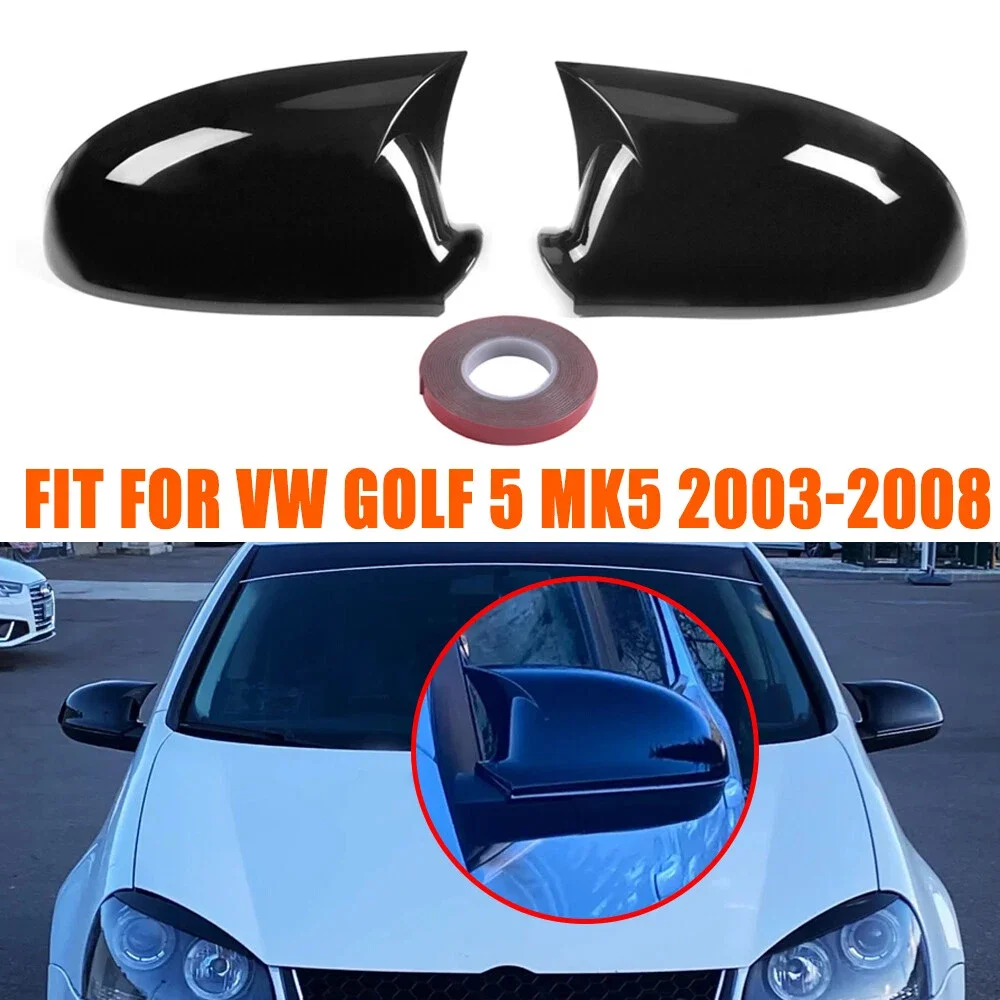 

Для Volkswagen Golf 5 MK5 GTI Jetta 5 Passat B6 B5.5 Пара чехлов на боковые зеркала на крыло для VW Sharan Golf 5 6 Plus Variant EOS