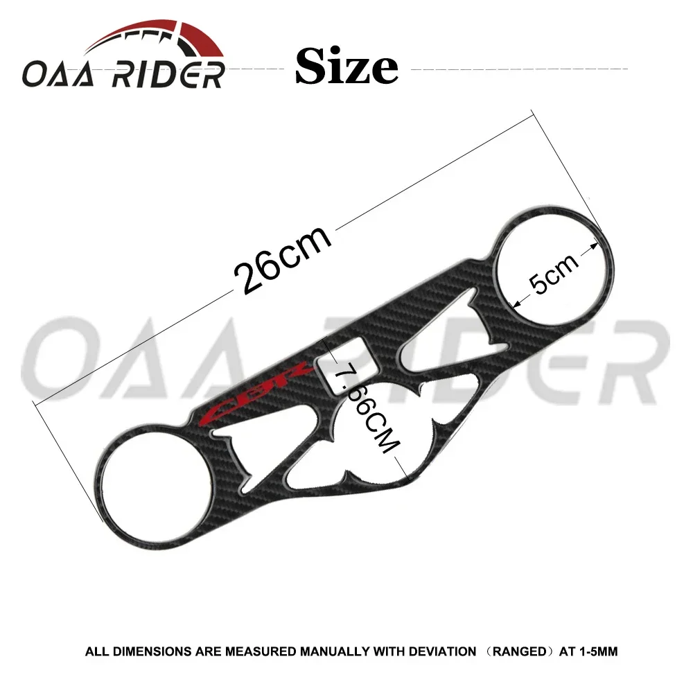 Carbon Fiber Triple Tree Top Clamp Upper Front End Yoke Aufkleber Für Honda CBR1000RR 2008 2009 2010 2011 2012 2013 2014 2015 2016