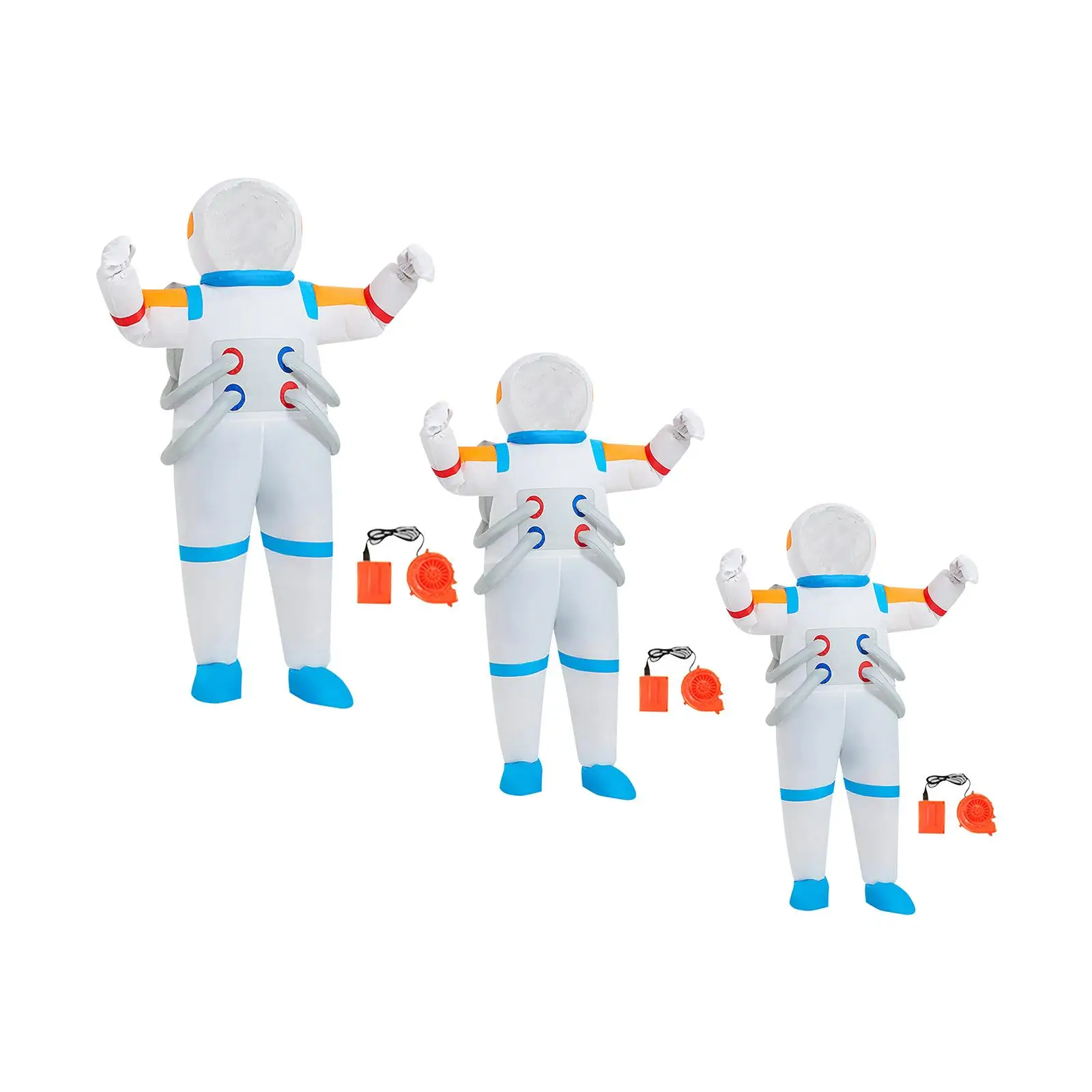 Disfraz Inflable de Astronauta para Adultos y Niños, Disfraz de Cosplay para Fiesta de Halloween, Mono Decorativo, Ropa de Astronauta para Pascua