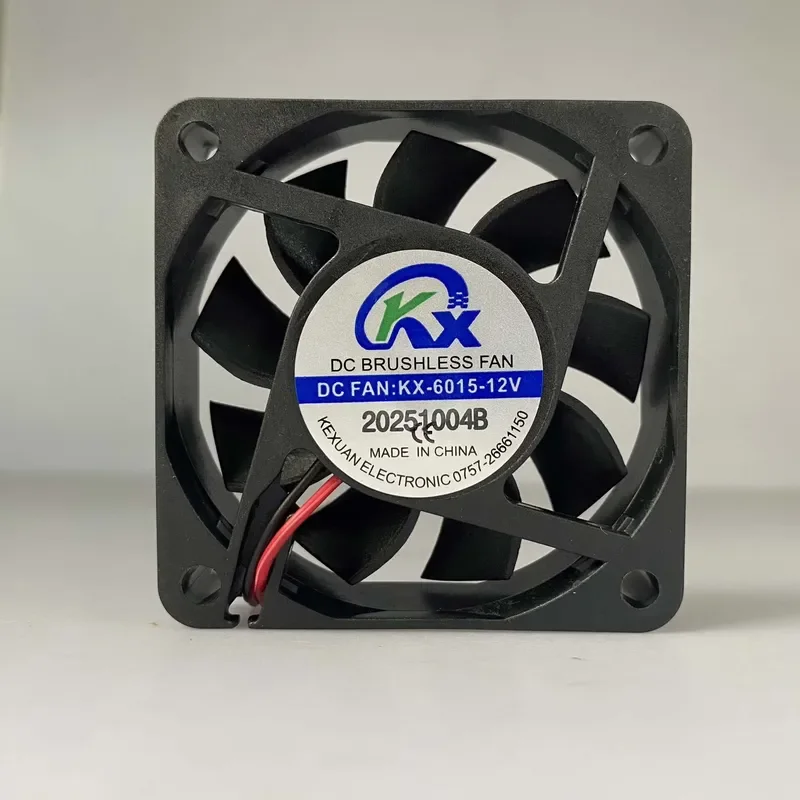 for KX KX-6015 12V Brushless Cooling Fan Dual Wire Red and Black with Terminal