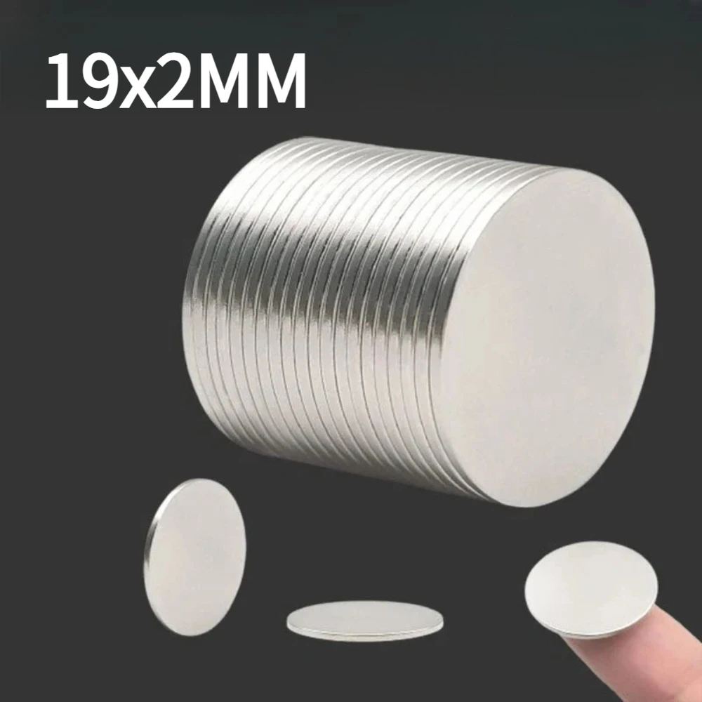 Circle Magnet 19x2mm Multifunctional Circular Magnet Round Fridge Magnets Organize Small Parts Decorative Round Magnets for Home