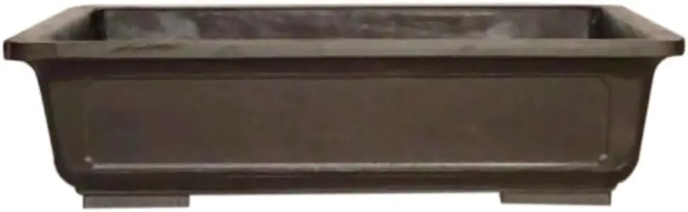 

Bonsaiboy Home Decor Brown Mica Bonsai Pot - Rectangle 14.75" x 10.75" x 4.25" OD 13.0" x 9.0" x 3.75" ID