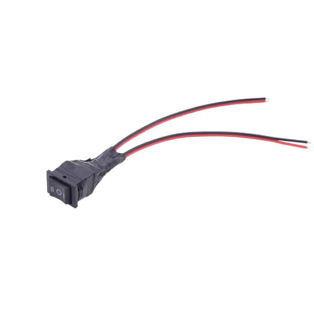 Black DC Motor Forward And Reverse Switch With 3 Positions Forward/Stop/Reverse Control Switch Boat-Shaped Motor Control Switch