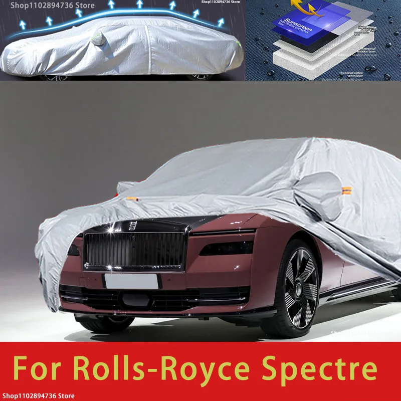 

For Rolls-Royce Spectre Outdoor Protection Full Car Covers Snow Cover Sunshade Waterproof Dustproof Exterior Car accessories