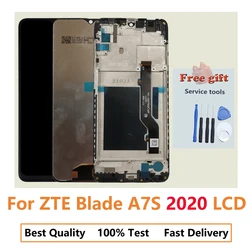 Original LCD For ZTE Blade A7s 2020 Full With Frame A7020 Ru Screen And Display Digitizer Combo Assembly Replacement Repair Part