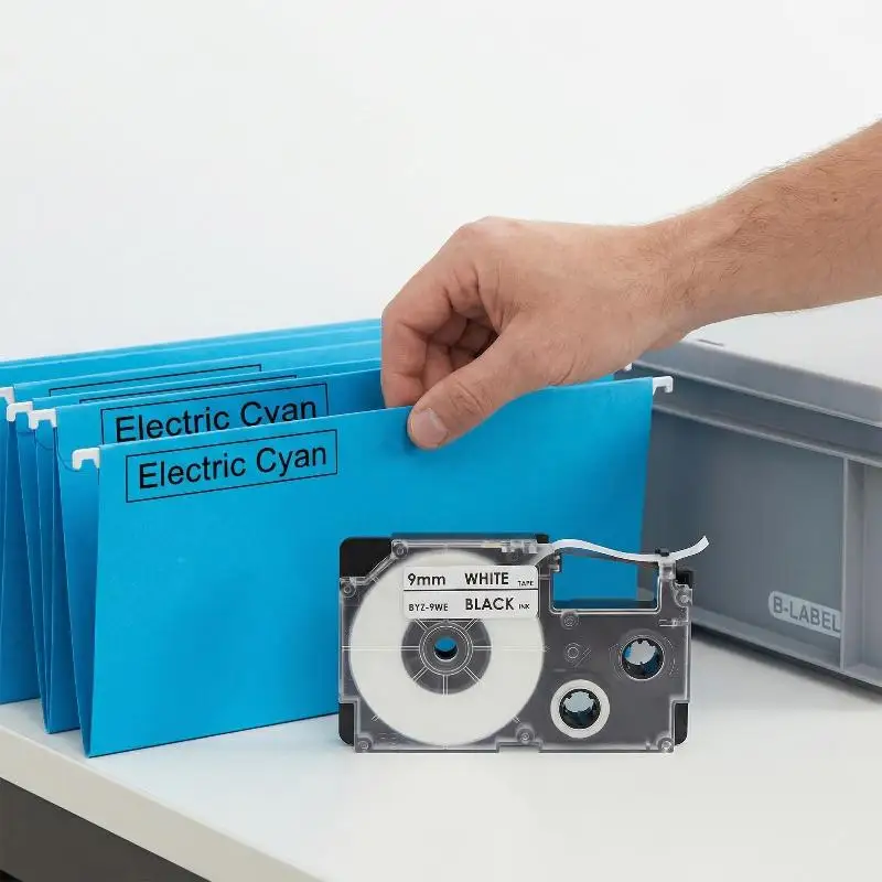 

9/12mm Label Tape Compatible XR-9WE XR-12XWR Ribbon Tape For KL-60L/100/120/130/170PLUS/180/E300/780/820/7400/8700/8800 CW-L300