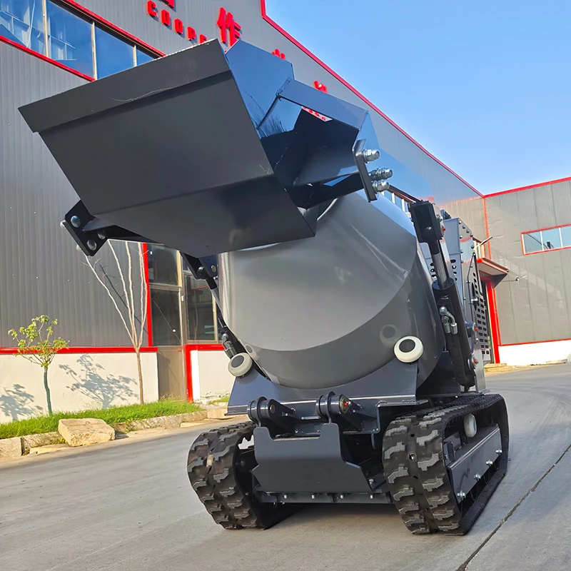 Hot Selling Mini Concrete Mixer 750kg Self-loading Crawler Dump Truck with KUBOTA diesel Engine High-horse Motor view 4