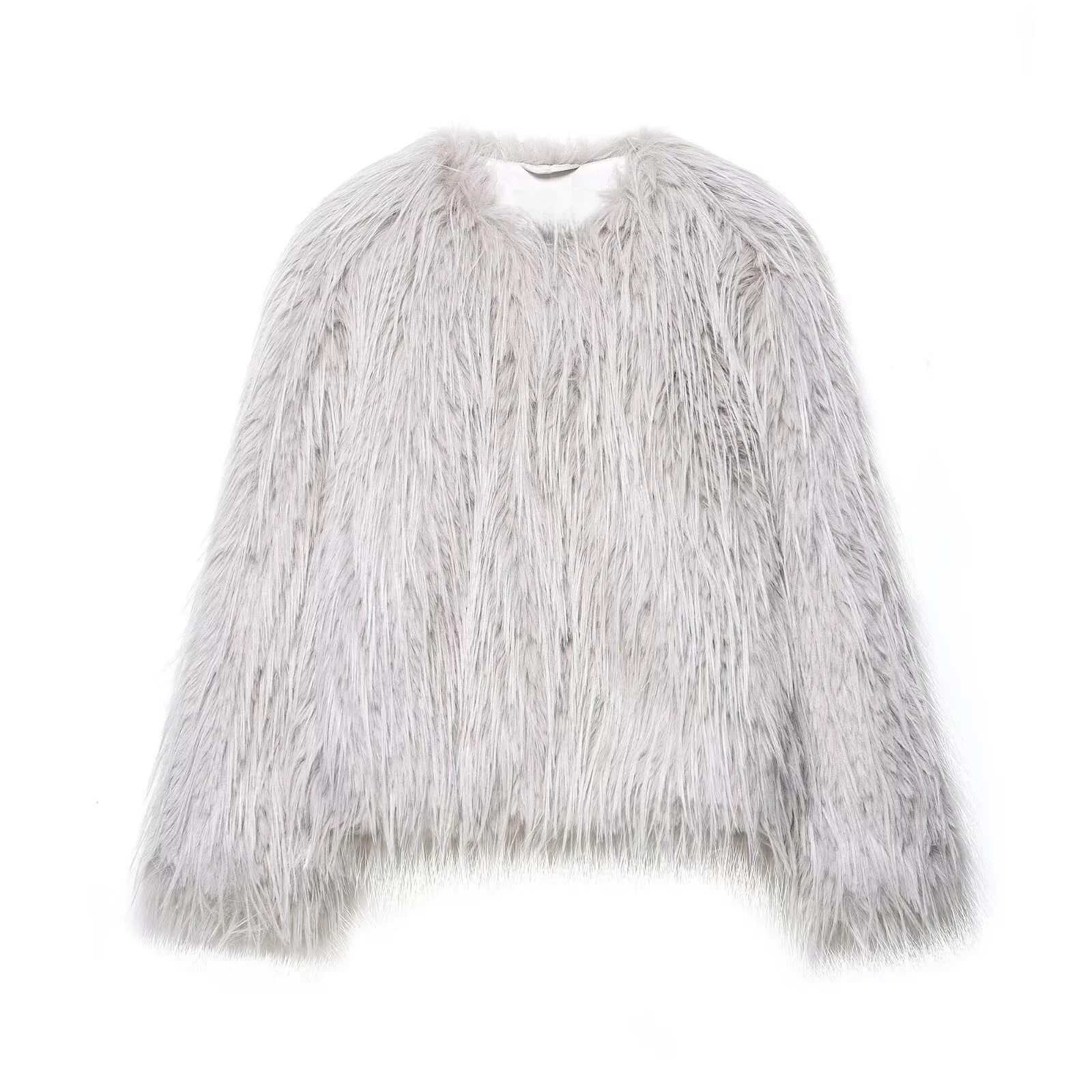 

2025 autumn new women's clothing casual fashion temperament versatile and high-end round neck long sleeved jacket