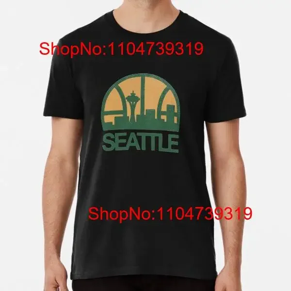 

Футболка Seattle Sonics от S до 5XL, сделанная в Австралии, США, винтажная стираная удобная дышащая футболка для повседневной носки, растягивающаяся