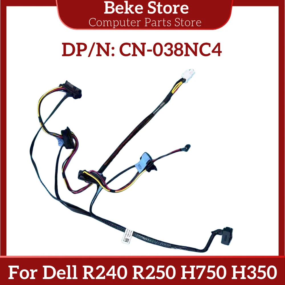 

Beke For Dell R240 R250 H750 H350 Workstation Power Supply Cable 038NC4 38NC4 Cold 4 Backplane SAS Cable