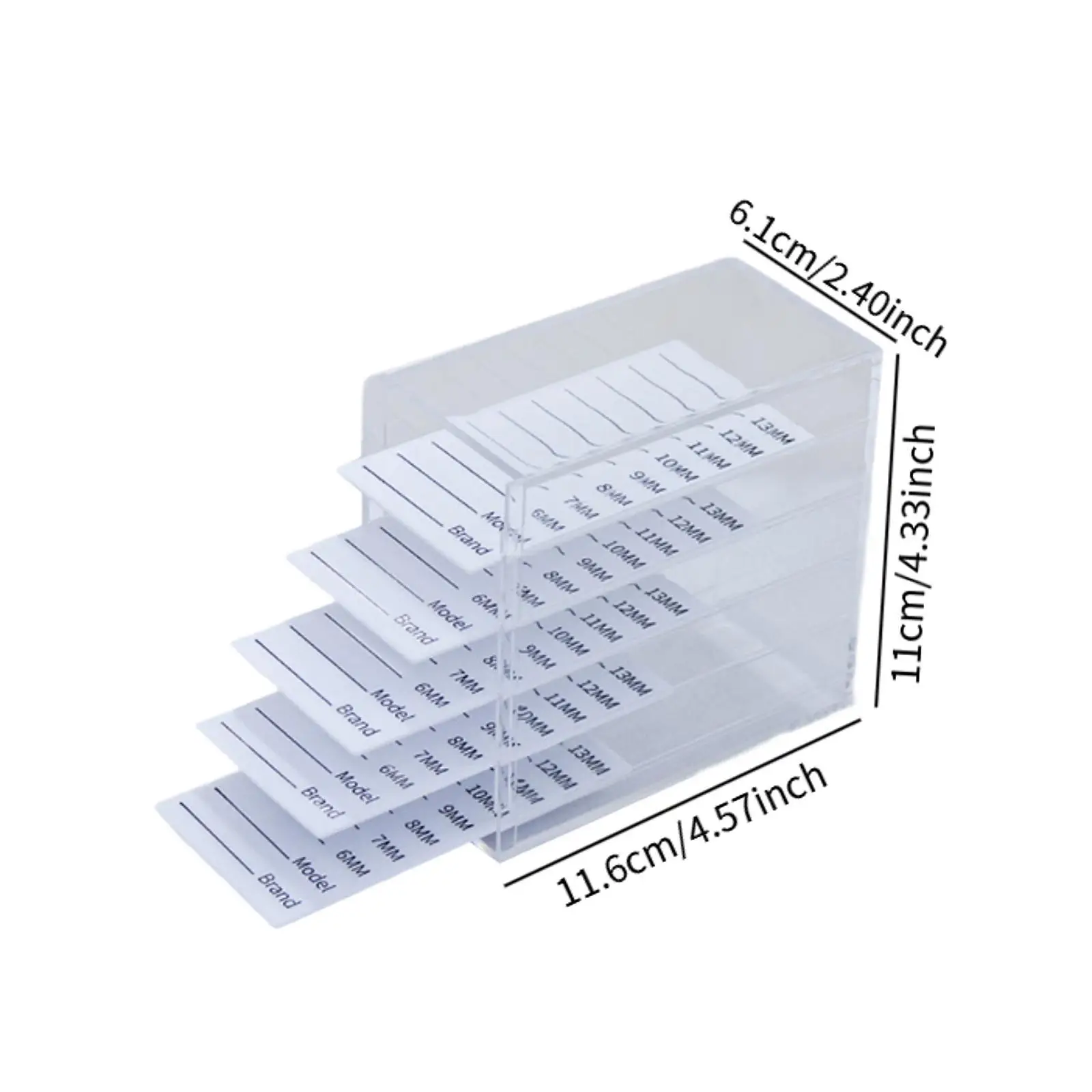 5 Layers Eyelash Extensions Storage Box Shatterproof Sturdy Professional Dustproof Eyelashes Pallet Holder for Makeup Cosmetic