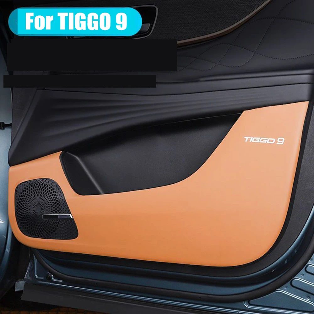 

For Chery Tiggo 9 JAECOO 8 J8 2024 Car Door Anti Kick Pad Leather Protection Film Protector Stickers Trim Car Accessories