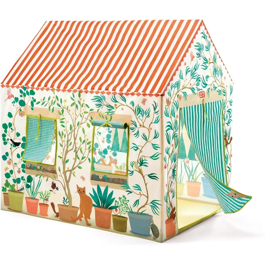 لعب خيمة اللعب - منزل لعب للأطفال سهل التجميع للإبداع والخيال ورواية القصص - خيمة لعب للأطفال الصغار، عشرة سرير