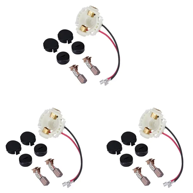 

ABBY-3X Carbon Brush+Caps+Cap Covers+Brush Holder Set For 638921-2 638448-2 CB430 BGA450 BGA452 BJS160