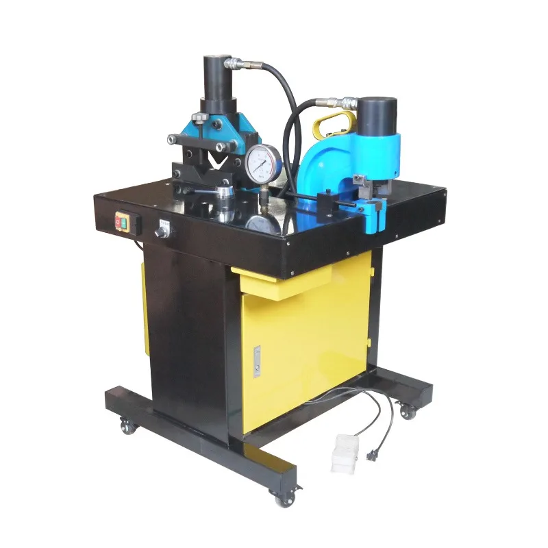 

2-In-1 angle iron processing machine, punching and cutting automatic demoulding, angle steel processing machine