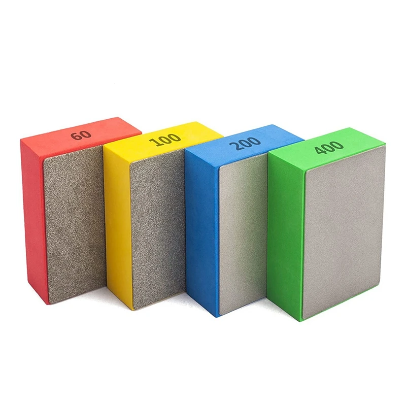 

4Pcs Diamond Polishing Pads For Sanding Ceramics Glass Tile Concrete Stone Marble Granite, 60 , 100 ,200 ,400