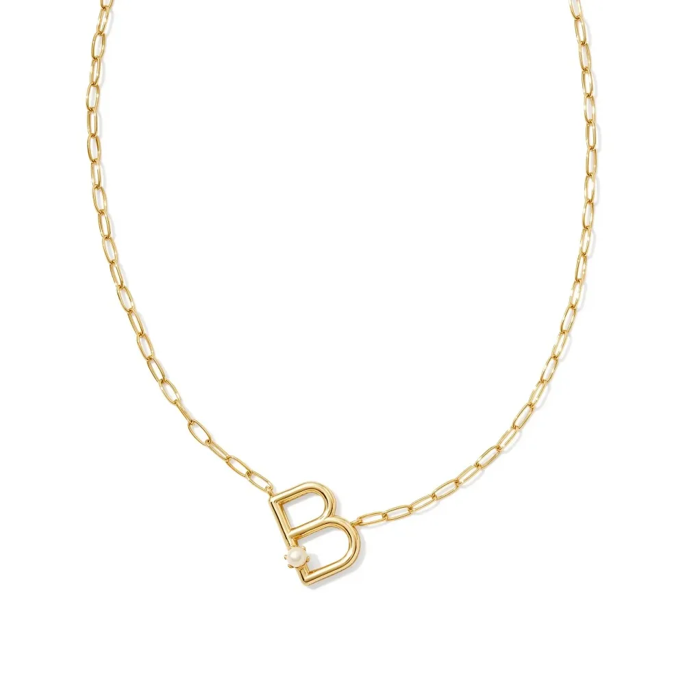 VKVVA Pearl Letter A-Z Short Pendant Necklace in White Pearl for Women, Fashion Jewelry,Unique Gifts