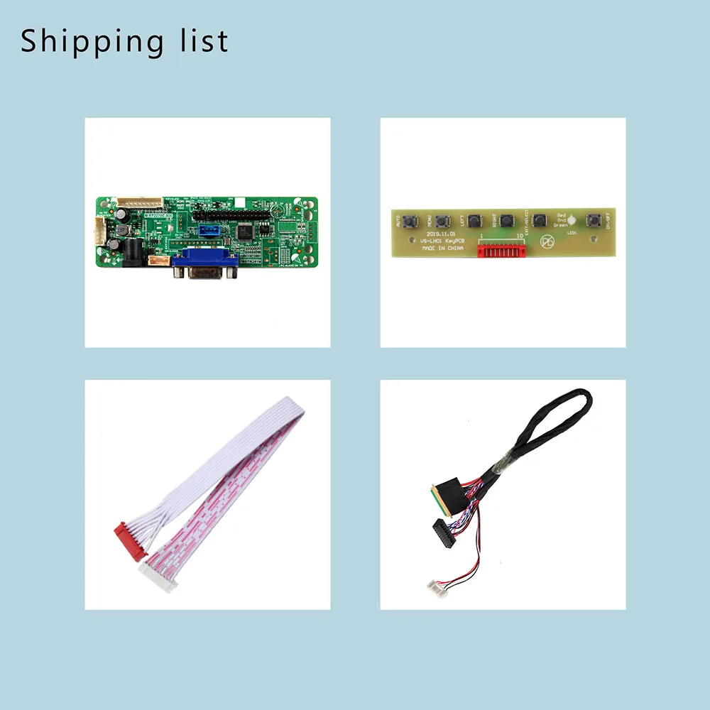 VGA LCD Controller Board For 17.3inch 1600x900 LP173WD1 B173RW01 LTN173KT01-A01