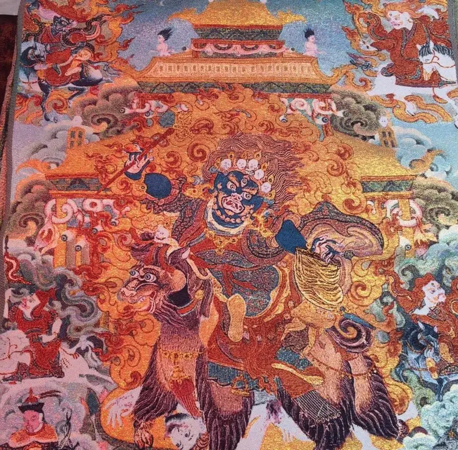 Прямые продажи тибетской буддийской шелковой вышивки, Тханка, Тибет, Бодхисаттвы, техника оптом