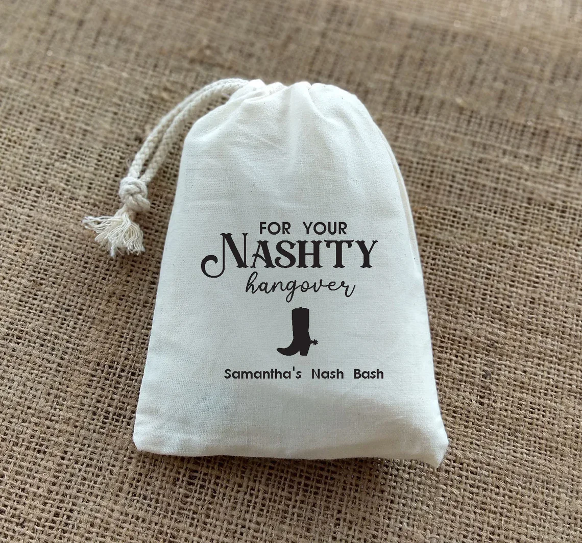 20 PCS Nashty Hangover Kit-Nashville Themed-Bachelorette Parties-Hangover Kit-Girls Trips-Birthday Parties