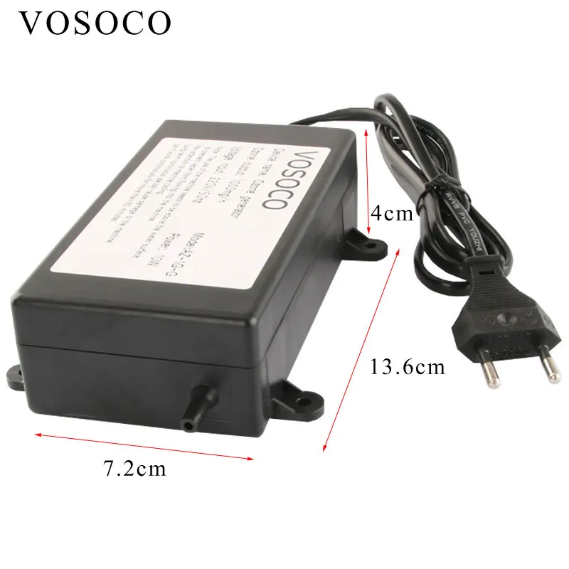 VOSOCO 1000mg Ozone Generator Ozonizer Water Air Purifier cleaner Fruit Vegetable Meat Clean Kitchen Toilet Deodorize 220V 110V image 4