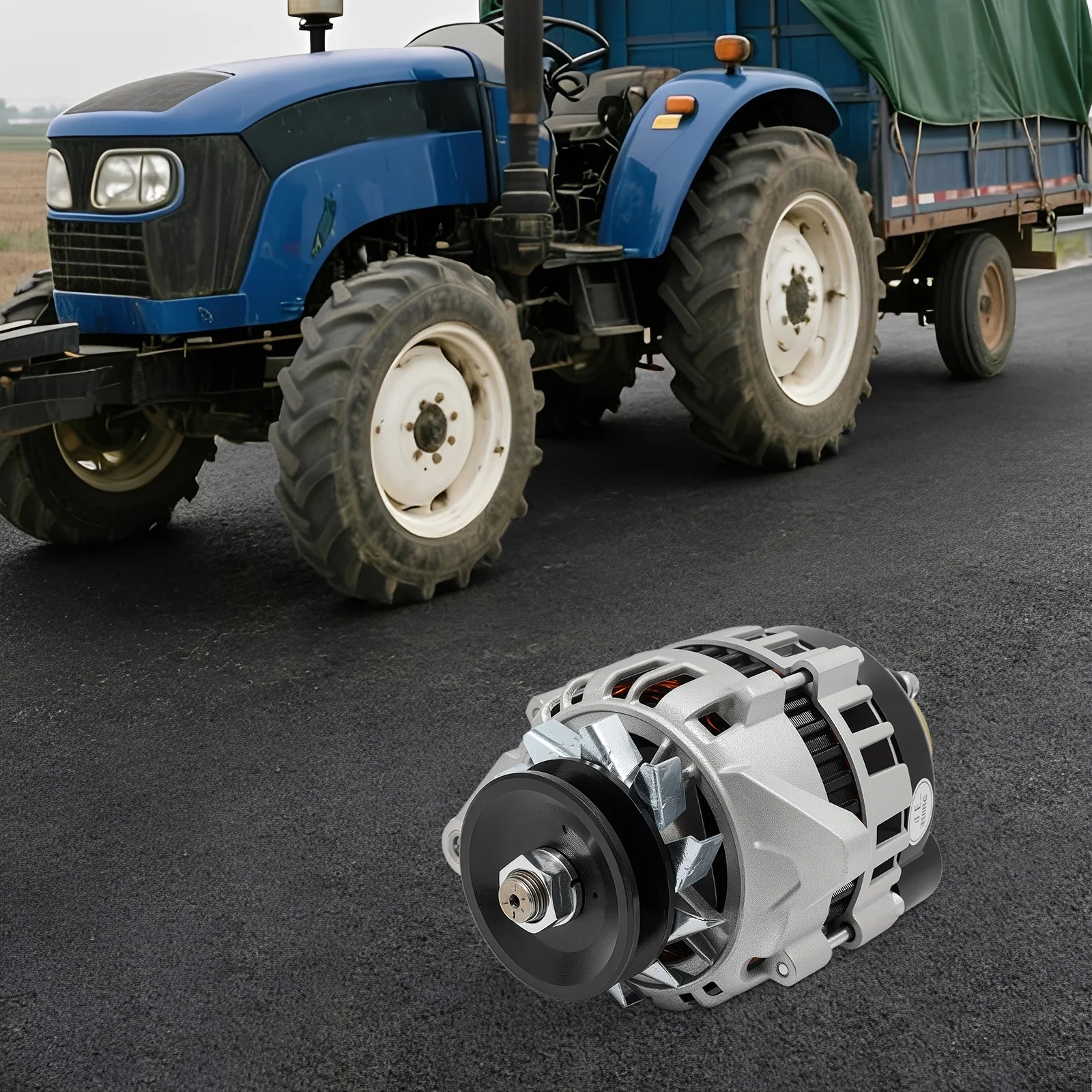 

12V 2000W Brushless Permanent Magnet Alternator, 4500RPM Pure Copper Generator with Hollow Shell Heat Dissipation & Overheat Protection, for Farm Tractor, Tricycle, Quad, ATV Battery Charging Light