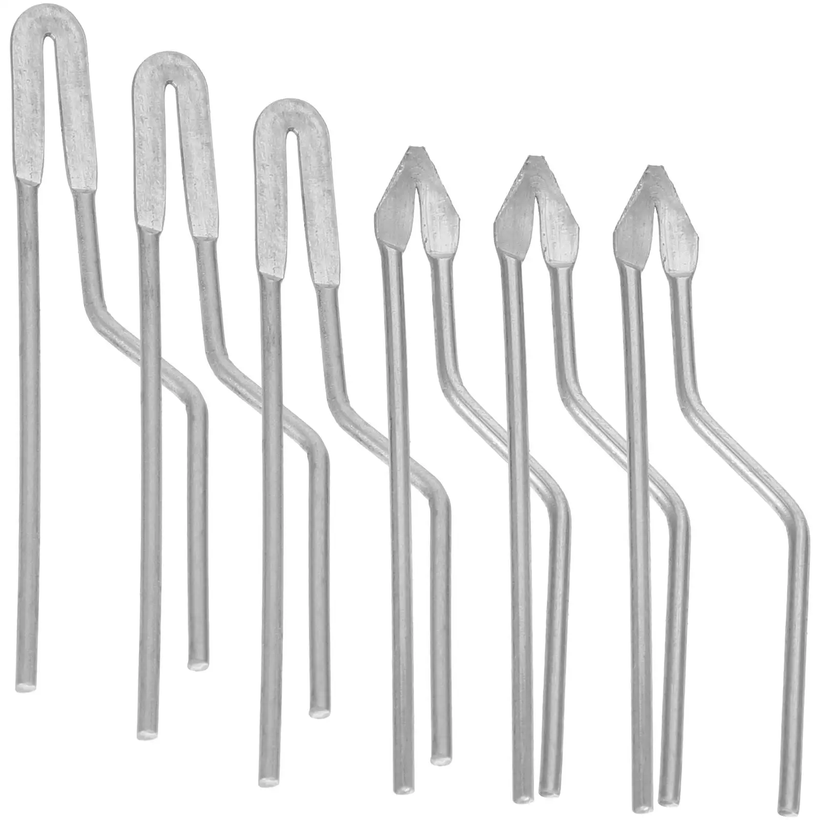 6 Pcs Pen Tips Soldering Wood Wood Burning Pen Tips Burning Tool Iron Heads for Pyrography Woodworking Letters Kit