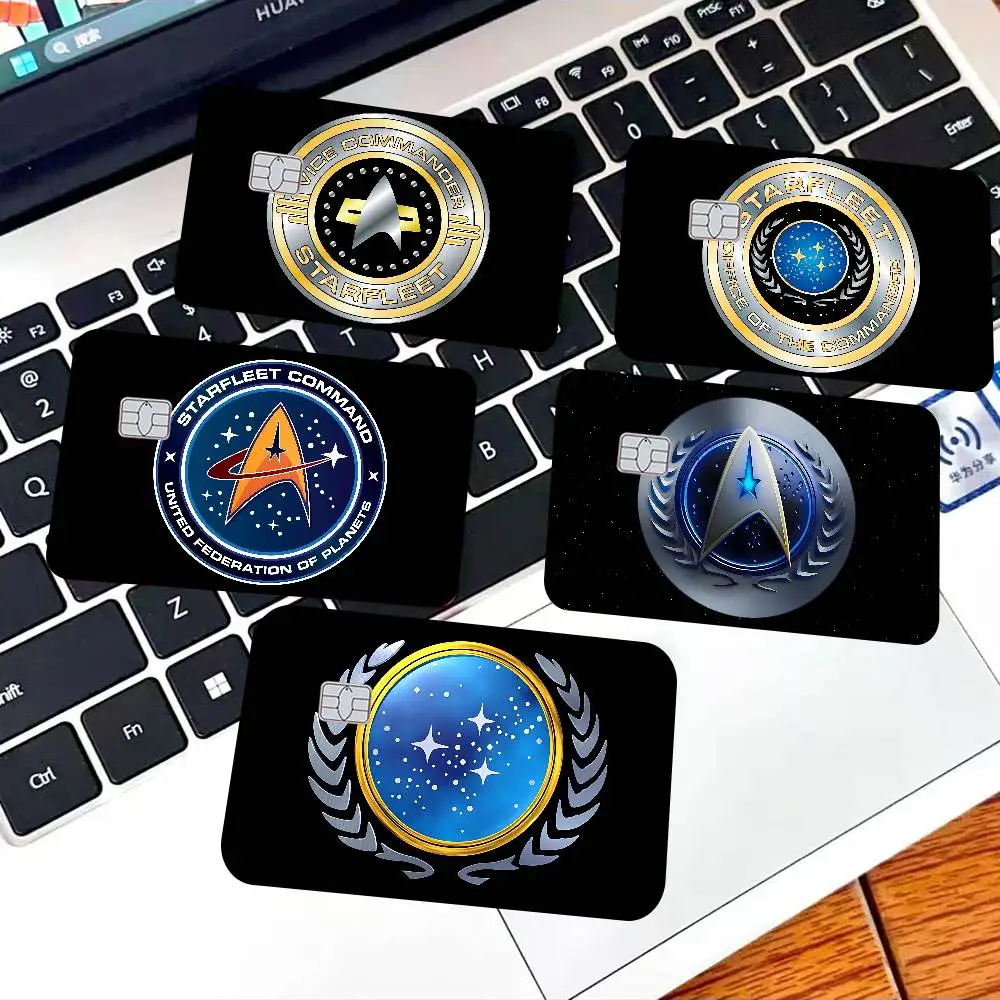 Sci Fi Series S-Star T-Trek Movie Anime Cartoon Bear Skin Sticker Film Tape Case For Big Credit Debit Card Front Side