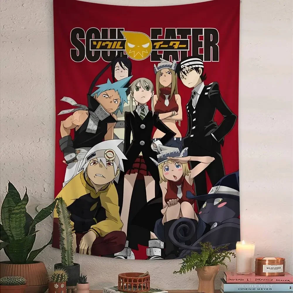 Anime Soul Eater Tapestry Unleash Creativity, Perfect for Science Fiction Rooms, Elevates Home Decor as Unique Wall Art 26L0713