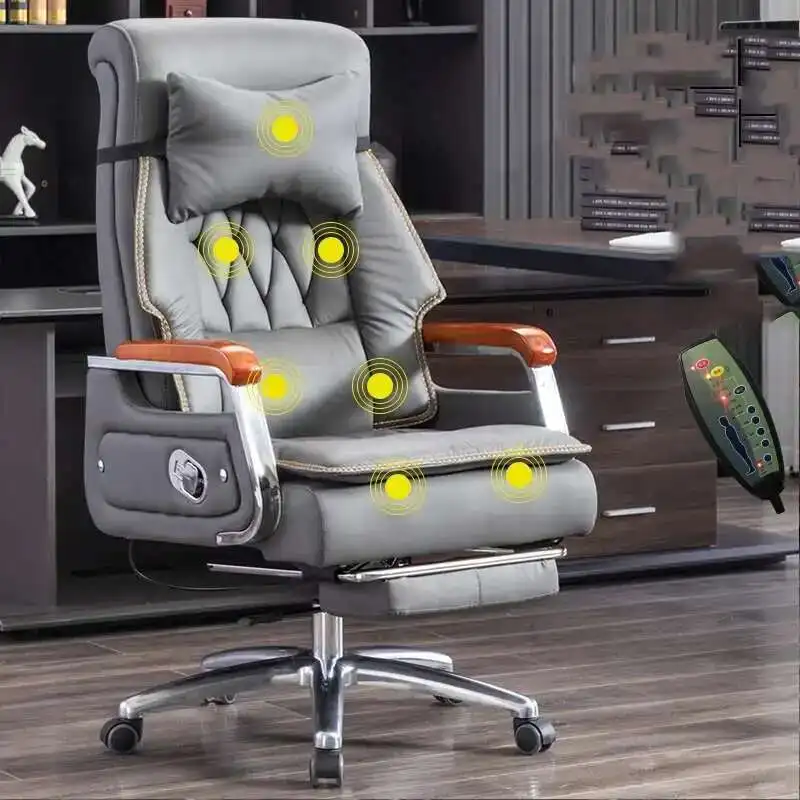 Modern Swivel Recliner Vanity Throne Office Chair Pedicure Salon Desk Chair for Study Theater Gaming Room
