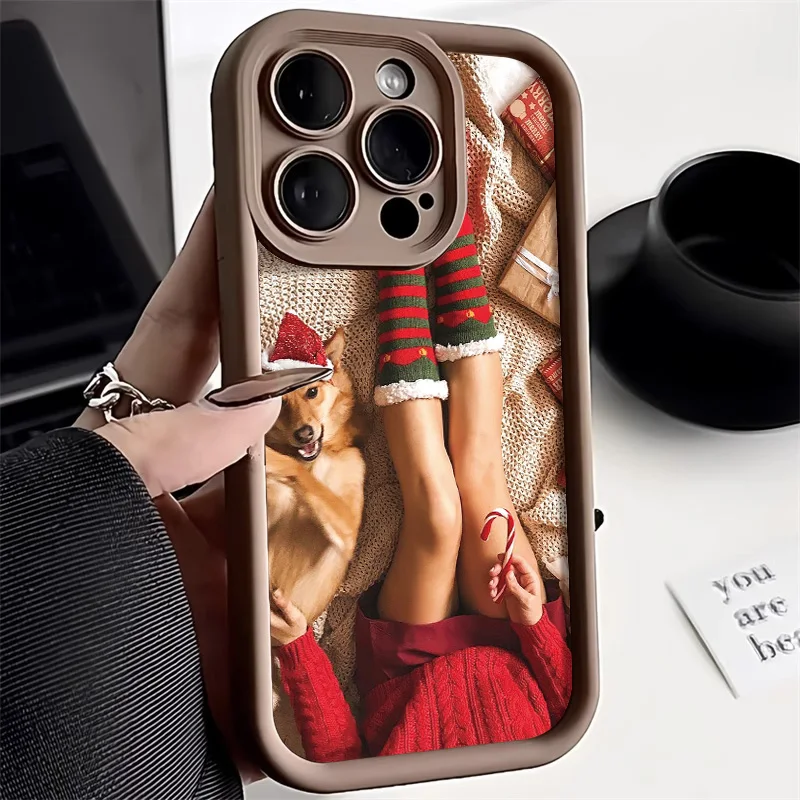 

Merry Christmas Phone Case For Xiaomi Redmi Note 13 11 Pro Cover 12 10 9 Pro 9s 12 Turbo Drop-resistant Non-slip Protective Case