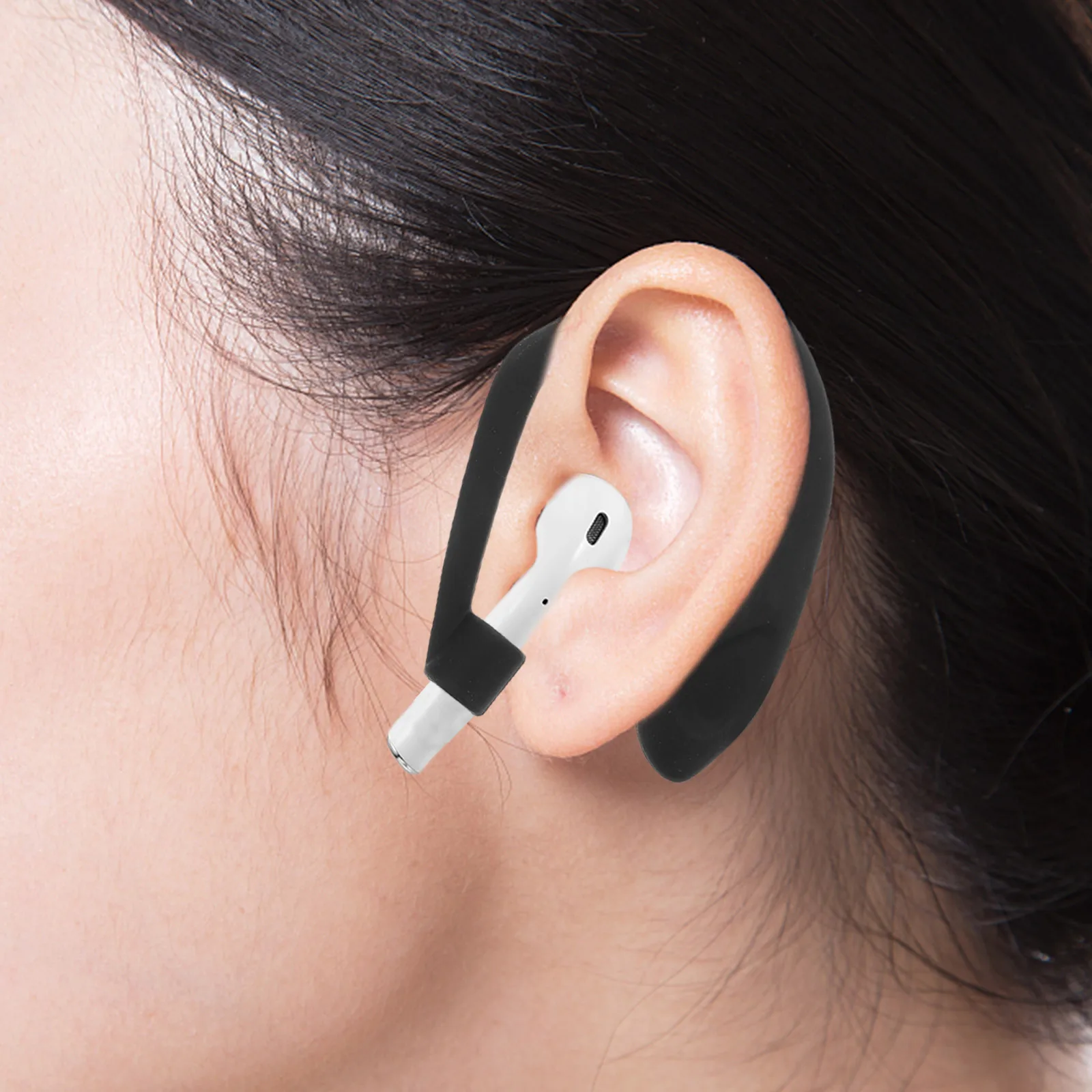 

1Pair Earphone Ear Hooks Silicone Anti Slip Replacement for Running Jogging Gym Sports Workout Secure Fit Earbud Accessory