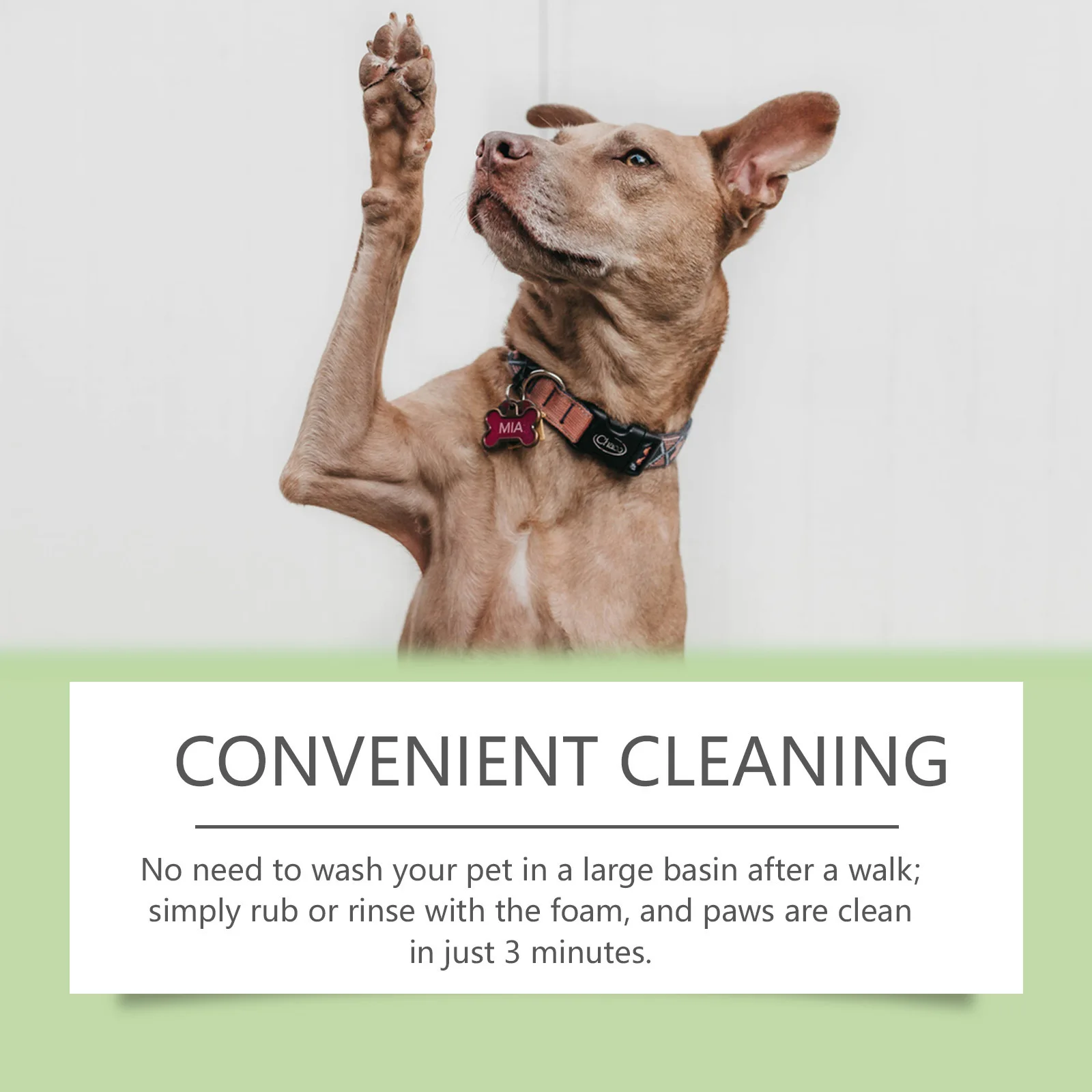 100ml Paw Cleaner Foam Dog & Cat Claw Cleaner Waterless Pet Shampoo With Brush For Rinse-Free Pet Supplies Cat Paw Deep Cleanser