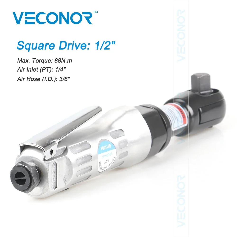 

Pneumatic Wrench 1/2 Inch Square Drive Air-Powered Hand Tool 88N.m for Car Repair