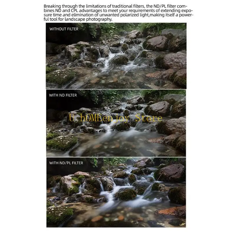 B0KF Polarisatie -filtermagetisch voor cameralens MCUV ND64 ND256 ND8PL ND16PL CPL