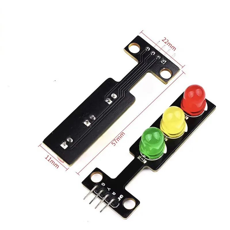 5~100Pcs LED Traffic Light Module 5V Light Emitting Module Electronic Learning Building Block Programming Single Control Board