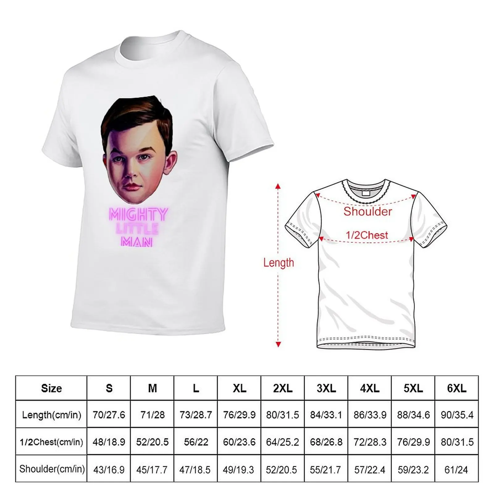 Young Sheldon Mighty little man Watercolor painting T-Shirt graphic t shirts for man t shirts for man pack white T-Shirt