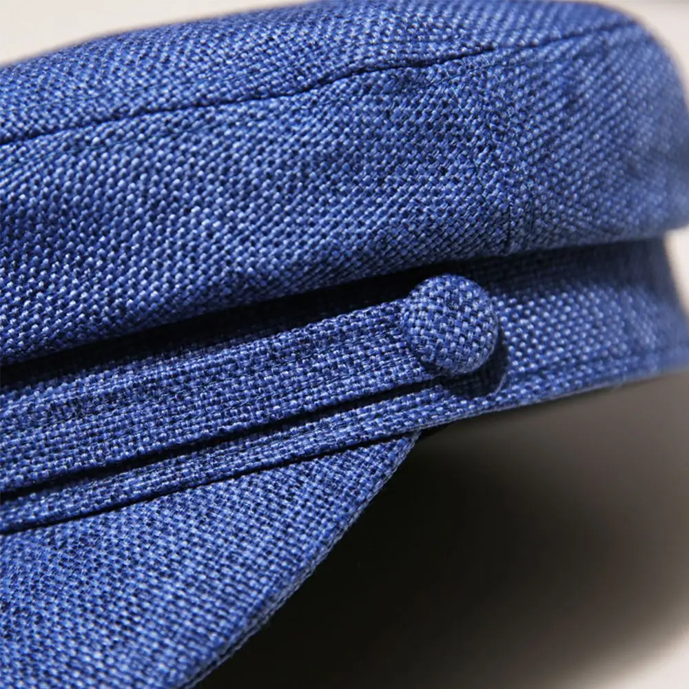 أزياء القطن الكتان المرأة الصيف قبعة مثمنة القبعات قبعة مسطحة القبعات البحرية