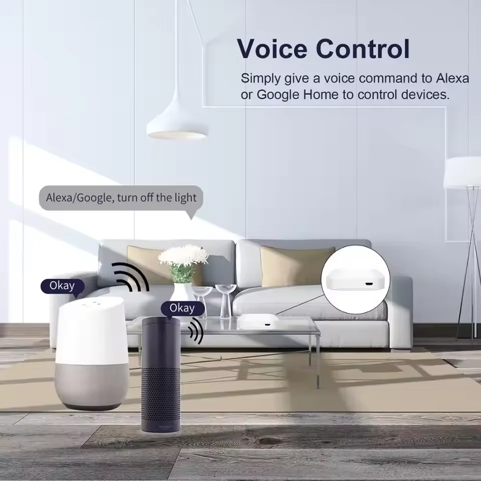 Tuya ZigBee 3.0 Smart Hub، جسر بوابة لاسلكي/سلكي للتحكم الصوتي في التطبيق، يعمل مع مساعد Alexa Google Home